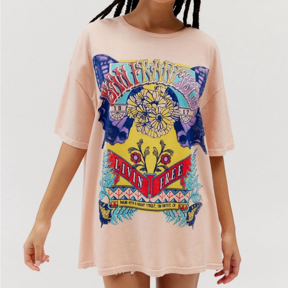 Project Social T Graphic Tee shirt dress - Short Sleeve